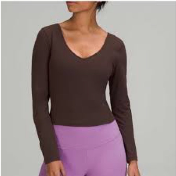 lululemon athletica Tops - lululemon athletica Chocolate Long Sleeve Top